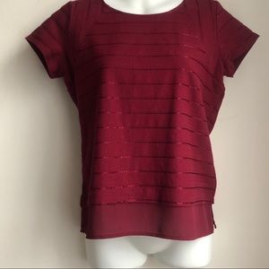 The Limited NWOT dark red short sleeve top